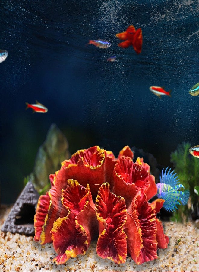 Besimple Aquarium Coral Ornaments Decor Fish Tank Plants Decoration for Aquarium Landscape,Red - Image 4